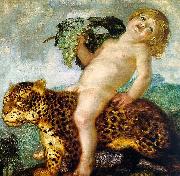 Franz von Stuck, Boy Bacchus Riding on a Panther